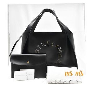 NWT Stella McCartney Black Tote Bag with pouch